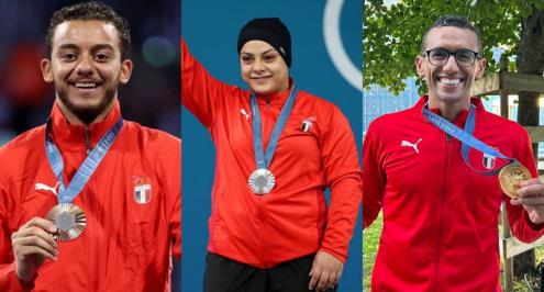 بعد اقتناص الميداليات.. تعرف على مكافآت الثلاثي أبطال مصر في أولمبياد باريس؟